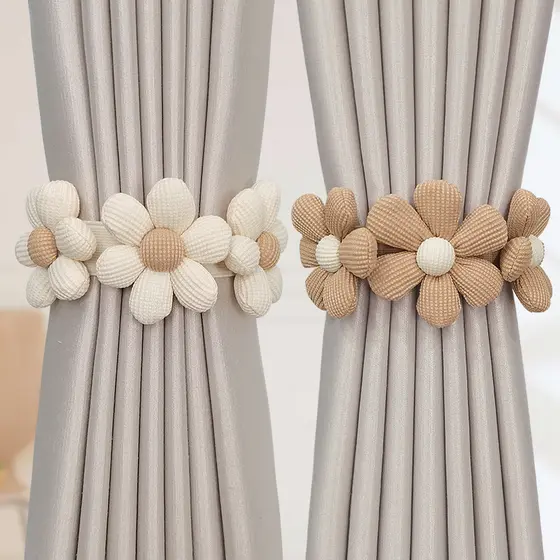 Correia De Cortina De Flores , Corda De Amarração Elástica , Cortinas De Quarto Infantil , Acessórios De Decoração De Ca