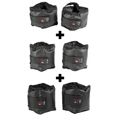 Kit Par Caneleiras Peso 0,5kg + 1kg + 2kg Tornozeleira de Peso Treino em Casa Funcional Academia