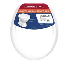 Assento Sanitário Tampa Vaso Duratti Branco Oval Lorenzetti