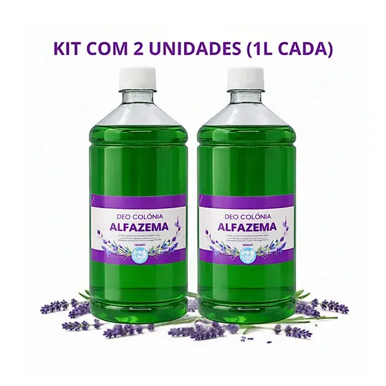 Kit Alfazema 1 Litro 2 Unidades Banho Espiritual Limpeza Energética Relaxamento.