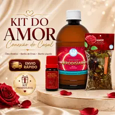 Kit do Amor Conexão do Casal Banho do Amor Completo.