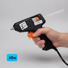 Pistola Cola Quente Grossa Bivolt Grande Artesanato Trabalho / Bastao Refil Cola Quente