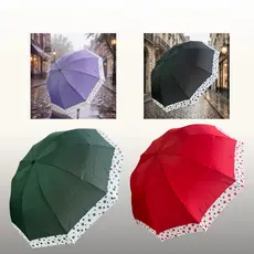 Guarda Chuva Sombrinha Grande Impermeavel Cabe na Bolsa Bolinhas