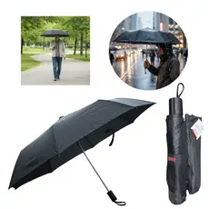 Guarda Chuva Sombrinha Grande Impermeavel Cabe na Bolsa Preto Masculino