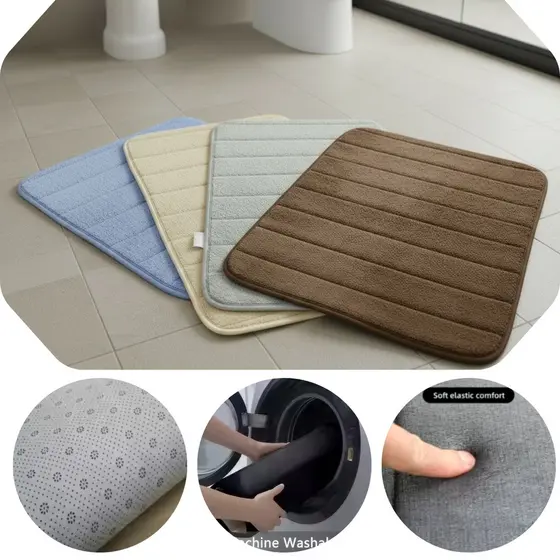 Tapete Soft Banheiro Corredor Cozinha Sala Quarto Diversas Cores Desenho Liso Antiderrapante