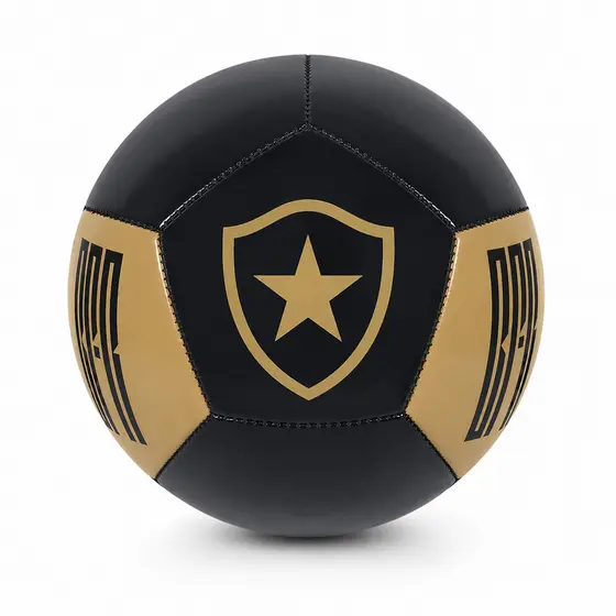 Bola Oficial Botafogo Futebol Preta e Dourada Glorioso BFR-4