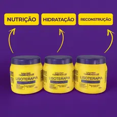 Cronograma Lisoterapia 300g Hidratação Nutrição Reconstrução