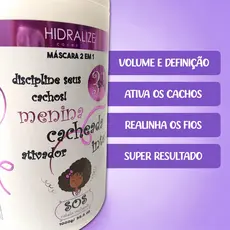 Mascara 2 Em 1 Menina Cacheada 1kg Hidralize Ativa Os Cachos