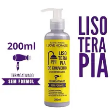 Progressiva de Chuveiro Lisoterapia 200ml – Redução de Volume, Brilho Intenso e Hidratação Capilar Antifrizz