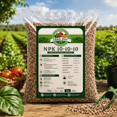 Adubo NPK 10-10-10 Fertilizante Versátil para Plantas, Rosas do Deserto e Flores - 5k