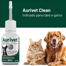 Vetnil Solução Otológica Cães/gatos Aurivet Clean 50ml