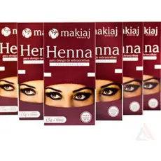 Kit Com 3 Henna Sobrancelhas Makiaj Alto Rendimento E Fixação