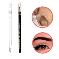 Lápis Dermatográfico + Caneta Gel Branca Kit Design de Sobrancelhas