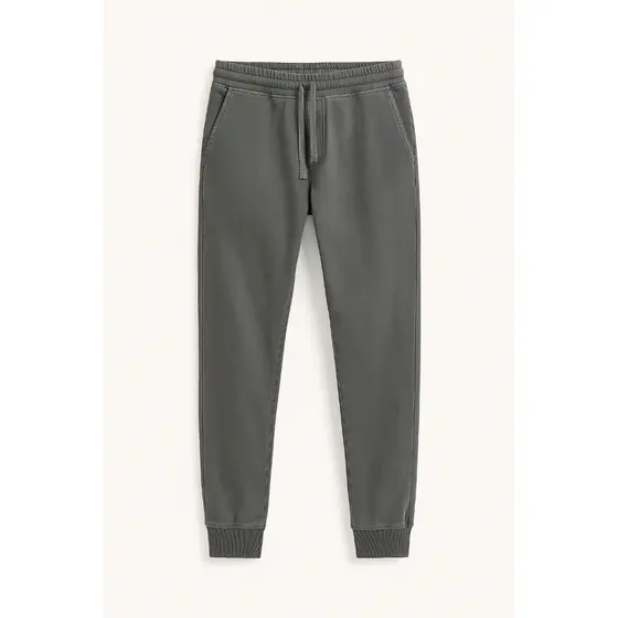 Calça Jogger Masculina em Moletinho Premium Estonado Cós com Cordão e Punho Conforto e Estilo