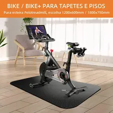 Tapete Fitness para Esteira e Bicicleta Ergométrica Impermeável Antiderrapante Multiuso Yoga Vários Tamanhos