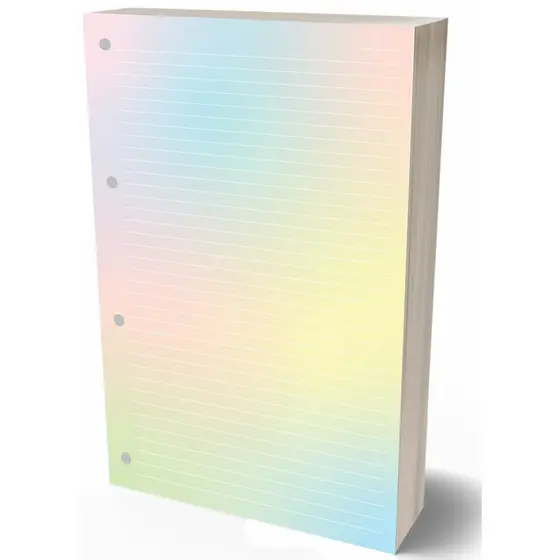 Refil Argolado 90g 80 Folhas Colorido Caderno Fichario