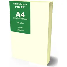 Papel Polen A4 Polen 90g Liso 100 Folhas 21x29,7cm A4