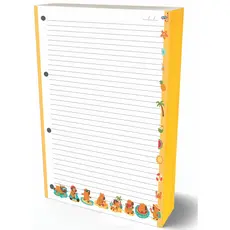 Refil Argolado 90g 80 Folhas Cute Capivara Caderno Fichario