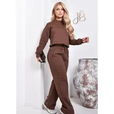 BLUSA E PANTALONA LOOK  FEMININO EM MOLETOM FRANELADO