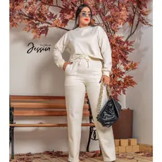 MOLETOM FEMININO BLUSA E PANTALONA LUS SIZE CONFORTAVEL MODA INVERNO