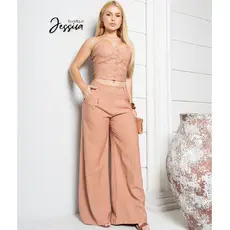 MODA CASUAL FEMININA CROPED E CALÇA ELEGANTE