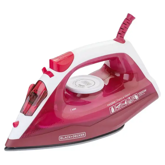Ferro à Vapor BLACK+DECKER FX2550 1200W Com Spray Frontal e Vertical 110V