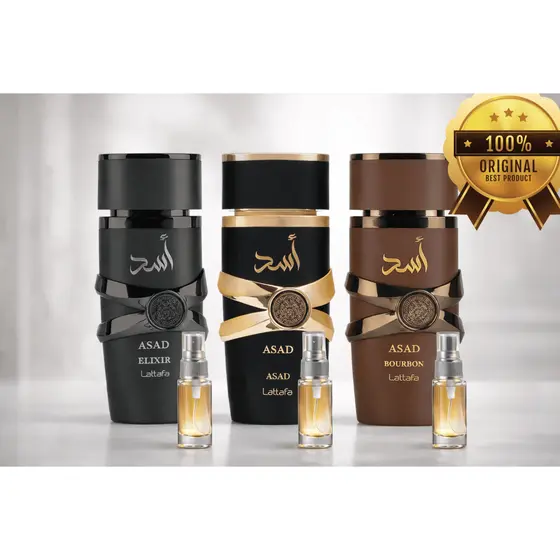 Kit Perfume Asad Completo - Asad Elixir - Asad - Asad Bourbon - Masculino - Original