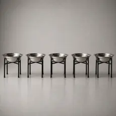 Comedouro e Bebedouro Elevado Pet Cachorro Tigela Inox Antiderrapante