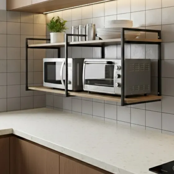 Suporte Slim De Parede Para Microondas Forno Air Fryer