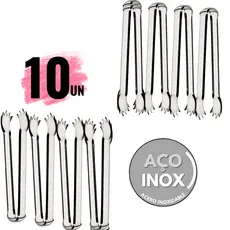 Mini Pegador de Gelo Aço Inox Pegado Para Frios Carnes Multiuso Bares Restaurantes Drinks Utensílio de cozinha