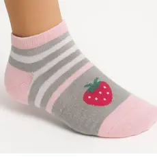 kit de 6/12 pares de meias soquete menina tamanho sortidas