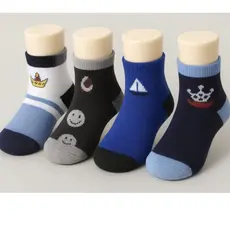 kit de 12 pares meias soquete criança do tamanho 1 ao 3, 4 ao 6 e 7 ao 9