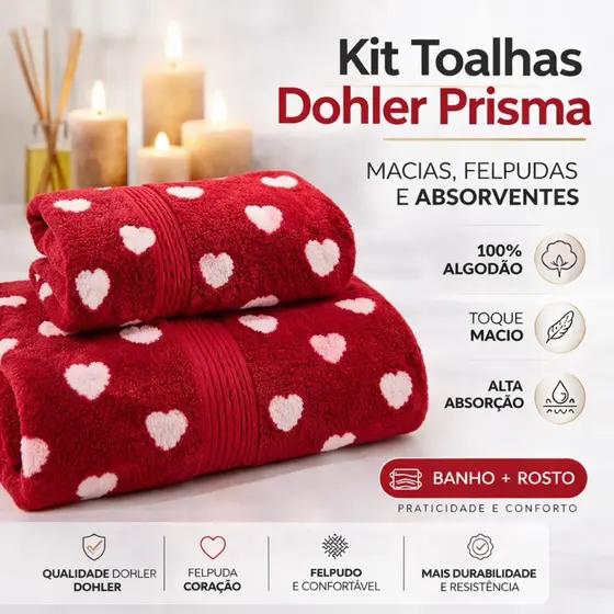 Toalhas Banho e/ou Rosto Prisma Dohler
