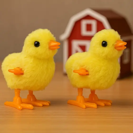 Pintinhos Amarelinho Divertido De Pelucia A Corda Infantil