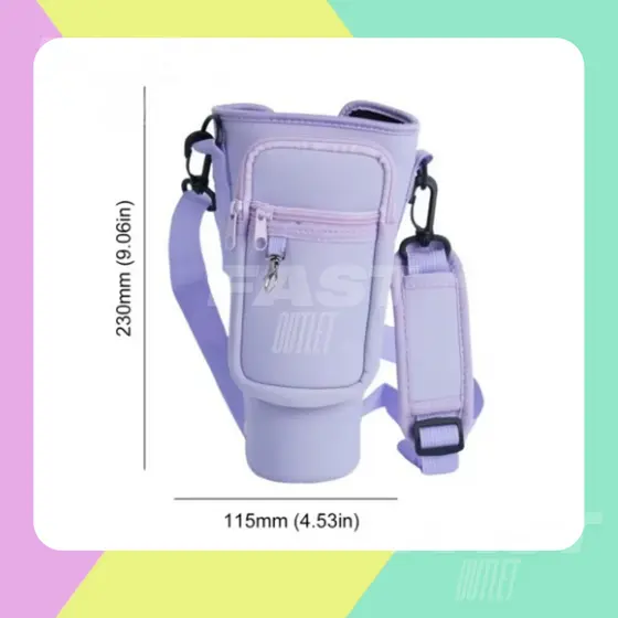 Bolsa Acessório  porta  Garrafa de água ou Copo Grande com Alça de suporte para Academia Viajar