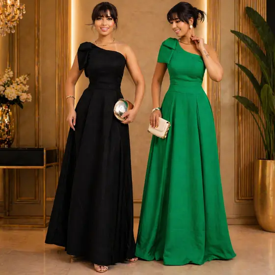 Vestido Longo Feminino de Festa Elegante com Bojo e Forro | Luxo, Caimento Perfeito