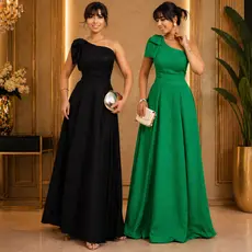 Vestido Longo Feminino de Festa Elegante com Bojo e Forro | Luxo, Caimento Perfeito