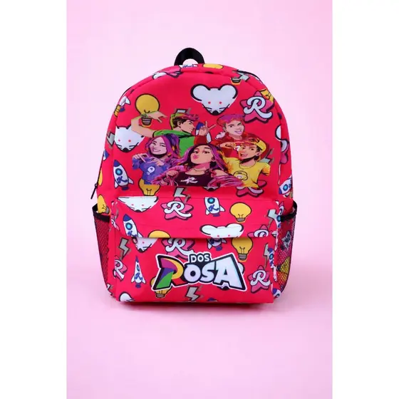 Mochila Infantil Escolar Turma Dos Rosa Alça Regulável