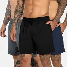 Kit 3  Bermudas Tactel Masculino para Treino com Elastano