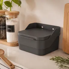 Saleiro de Cozinha OU Linha Trium Porta Sal Temperos Condimentos Organizador Prático Moderno