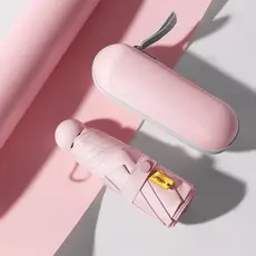 Guarda Chuva de sol Caso Óculos Da Cápsula ultra light mini Sombrinha Bolso