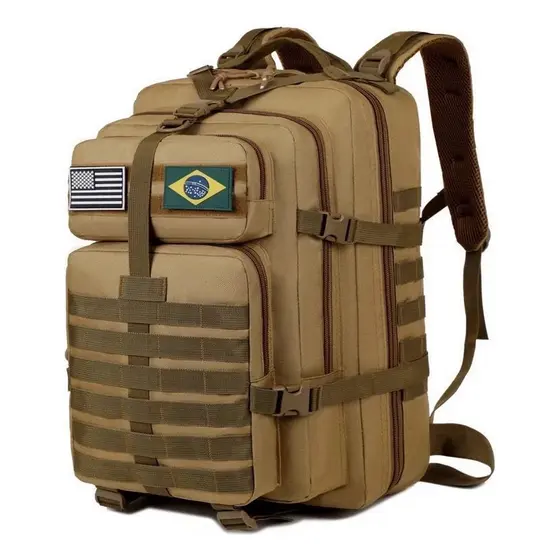 Mochila Tática Camping Militar 50 Litros Resistente A Água W03 Bosco.Loja