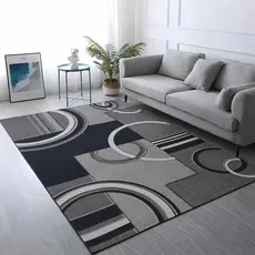 Tapete Geométrico Luxuoso 2,00m x 1,40m para Sala Quarto Escritório Antiderrapante Moderno maxbel.loja