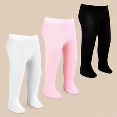 Kit 2 Meia Calça Bebê Menina Inverno Algodão