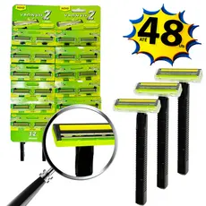 Kit Barbeador Masculino e Feminino Aparelho de Barbear Intimo Descartável com Fita Lubrificante