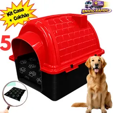 Casa Casinha Pet Cachorro N5 + Com ou Sem Caminha Pet Cachorro Confortável