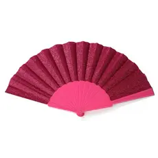 Leque Oriental Brilho Glitter Colorido Para Festa Dança Carnaval Decoração Tamanho P