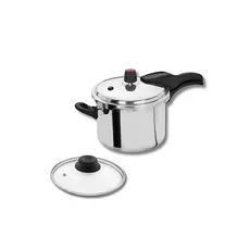 Panela De Pressao Fechamento Externo 4,5l C/tampa De Vidro