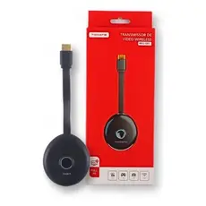 Miracast Hdmi Wifi Transmissor Para Tv Full Tomate Preto