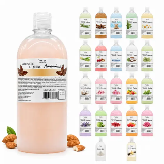 Sabonete Líquido 1 Litro – Várias Fragrâncias | Alta Qualidade e Rendimento